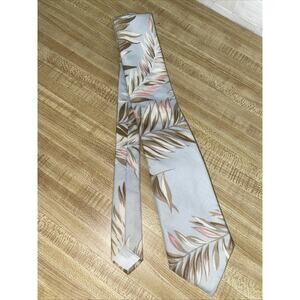Vintage Kula Bay Hawaii Tie Floral Hawaiian Print Cotton